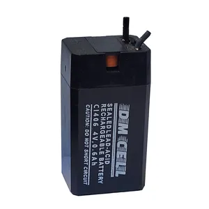 باتری سیلد اسید 4 ولت 600 میلی آمپر دی ام سل مدل DM-4-600