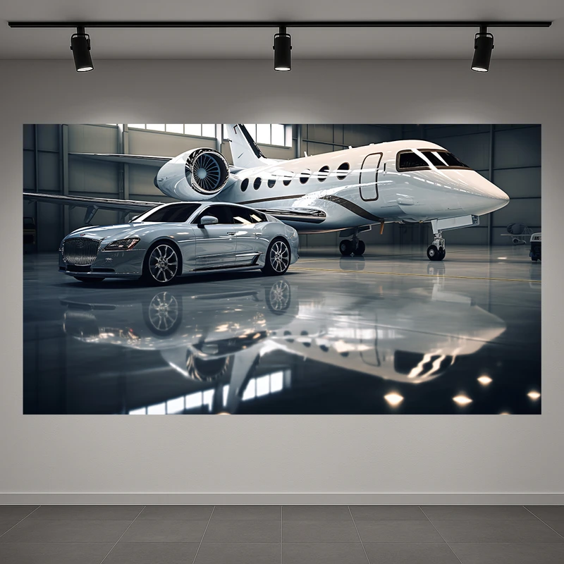 پوستر طرح ماشین لاکچری مدل جت شخصی کد AR3059616