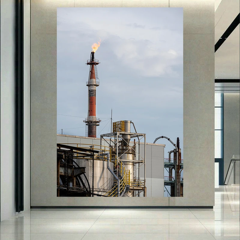 پوستر طرح پالایش و صنعت مدل شعله کد PD20668