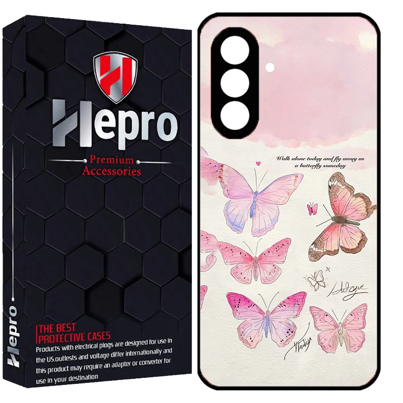 کاور هپرو طرح پروانه کد Dimo-347 مناسب برای گوشی موبایل سامسونگ Galaxy A26