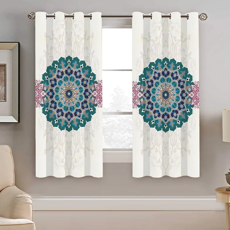 پرده نیروانا طرح سنتی مدل مخمل کد 8919 سایز 140×200 سانتی متر