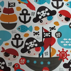 کاغذ کادو مدل دزد دریایی بسته 10 عددی