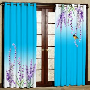 پرده مدل سنبل و قناری هازان پانچی کد 4206 سایز 140x200 سانتی متر