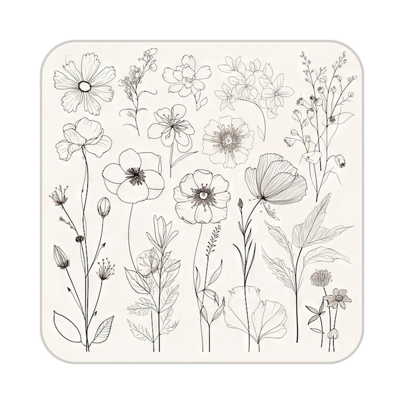 زیر لیوانی کاکتی طرح گل مدل mp16997