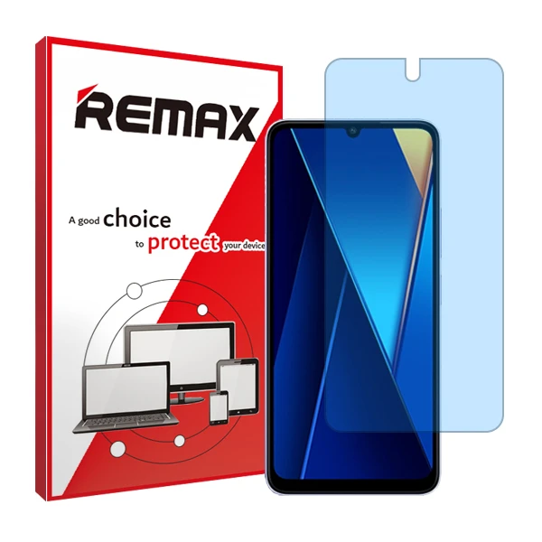 محافظ صفحه نمایش ضد اشعه آبی ریمکس مدل HyBLU مناسب برای گوشی موبایل شیائومی Poco C65