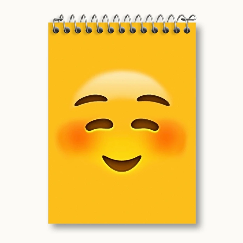 دفتر یادداشت 50 برگ خندالو مدل ایموجی Emoji کد 1289