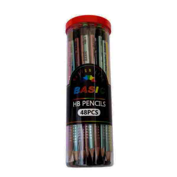 مداد مشکی بیسیک مدل NEon بسته 48 عددی