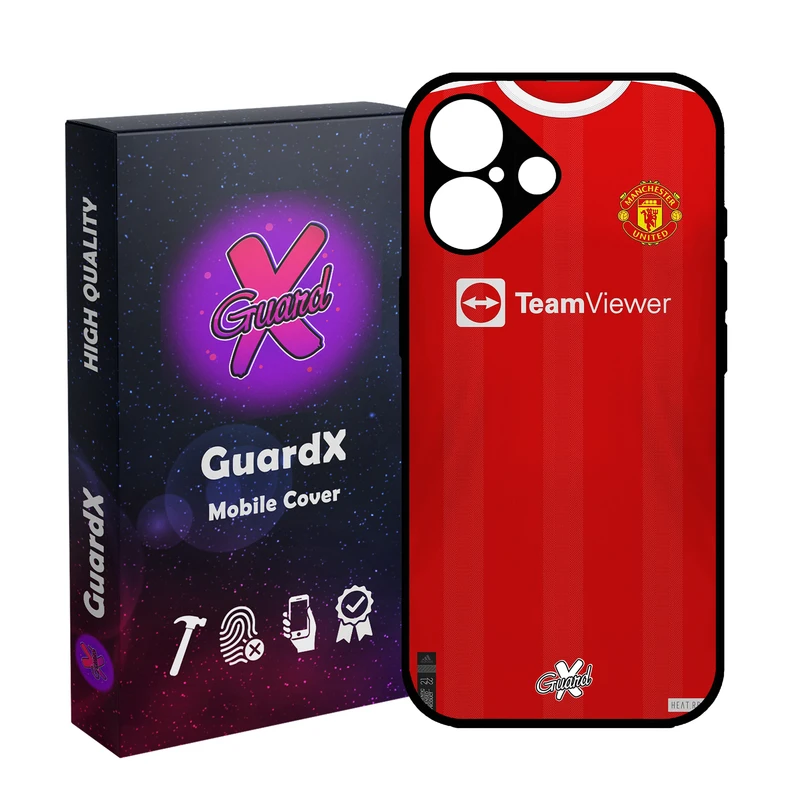 کاور گارد ایکس طرح منچستر یونایتد مدل 10376 مناسب برای گوشی موبایل اپل iPhone 16
