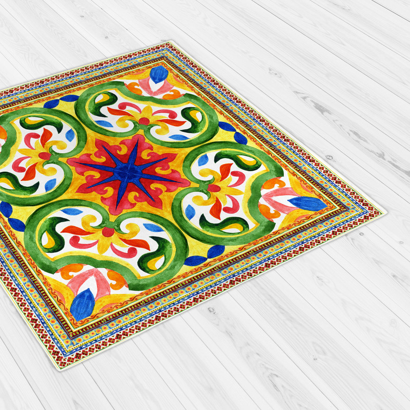 رومیزی طرح کاشی کد 980