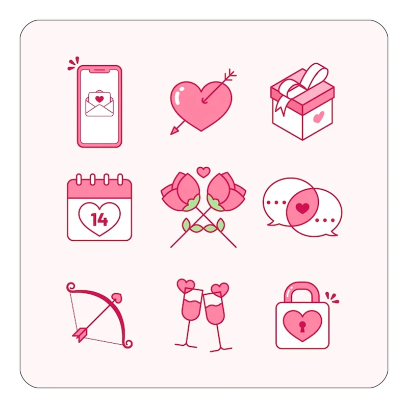 مگنت کاکتی طرح عاشقانه مدل mp37377