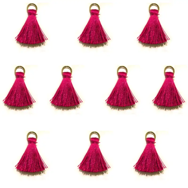 آویز تزیینی مدل منگوله S01 بسته 10 عددی