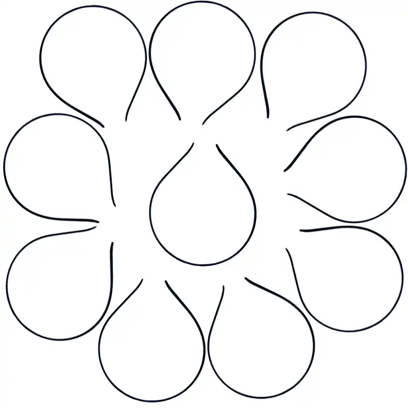 تل مو زنانه مدل simple بسته 10 عددی