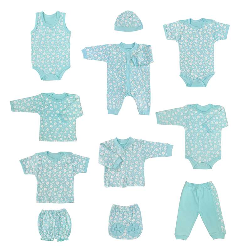 ست 11 تکه لباس نوزادی مدل سپیده