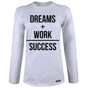 تی شرت آستین بلند زنانه 27 مدل Dream Work کد MH1541