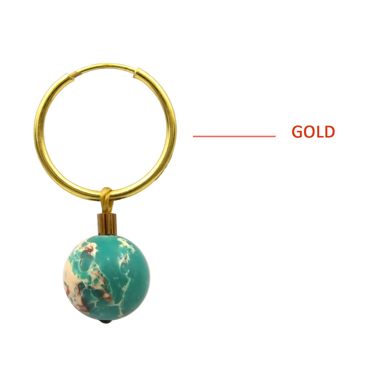 گوشواره طلا 18 عیار زنانه کاپانی مدل ke035 -  - 4