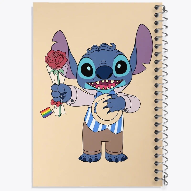 دفتر مشق 50 برگ خندالو طرح استیچ کد F2778