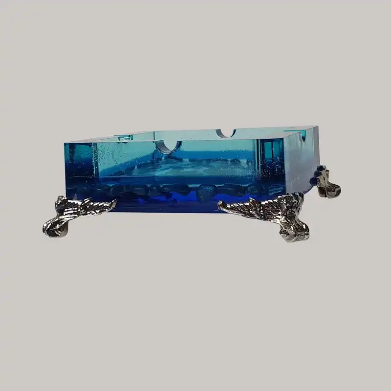 زیرسیگاری مدل پایه دار رزین و سنگ