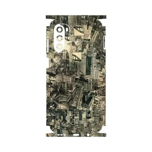 MAHOOT Collage of Skyscraper-FullSkin Cover Sticker for Motorola Moto G52
