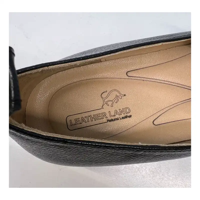 کفش روزمره زنانه سرزمین چرم کد 141738 رنگ مشکی