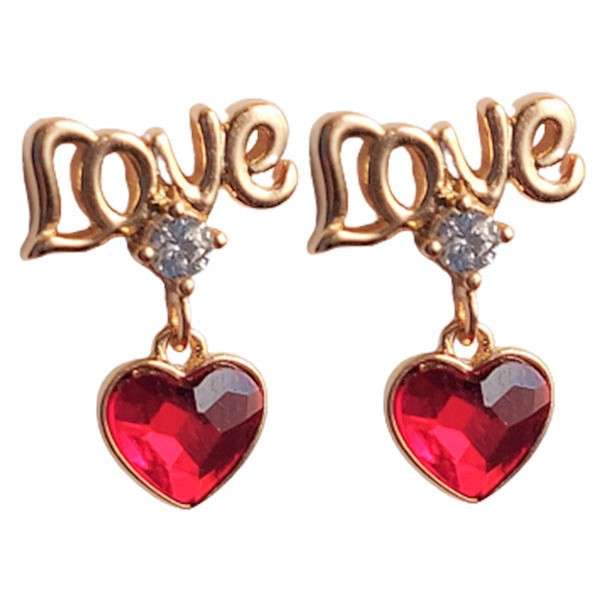 گوشواره دخترانه ژوپینگ مدل LOVE گوشواره دخترانه ژوپینگ مدل LOVE