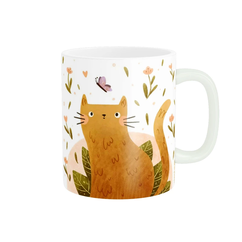 ماگ زیگورات مدل گربه فانتزی کد 00139