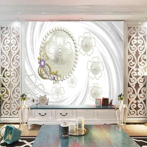 پوستر دیواری سه بعدی مدل زمینه هندسی DRVF1147