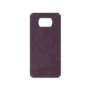 MAHOOT Purple-Leather Cover Sticker for Xiaomi Poco X3 NFC