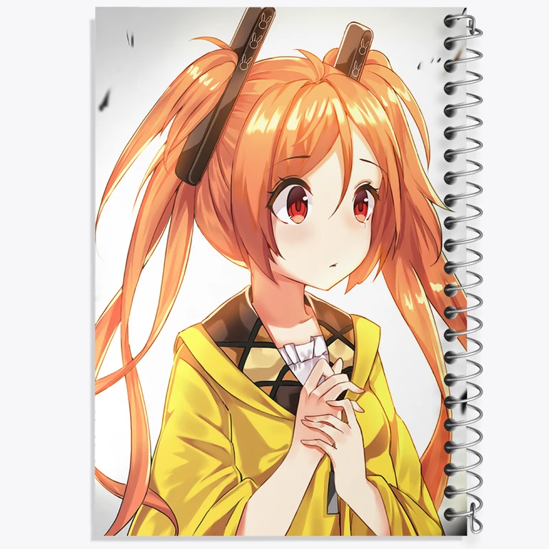 دفتر ژورنال نویسی 50 برگ خندالو مدل نقطه ای طرح انجو انیمه گلوله سیاه کد 35865