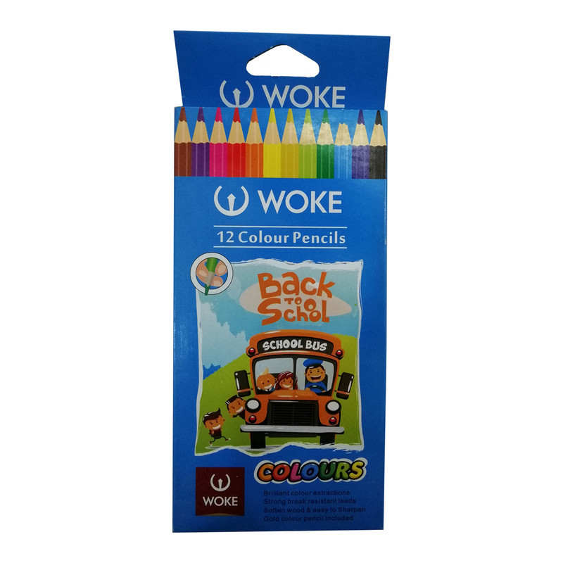 مداد رنگی 12 رنگ وک مدل double12 کد 007 بسته 2 عددی