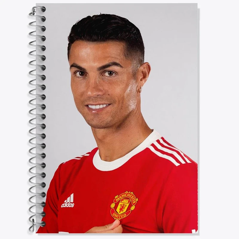 دفتر زبان 50 برگ خندالو مدل دو خط طرح کریستیانو رونالدو کد 13912