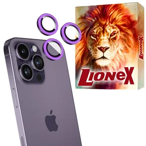 محافظ لنز دوربین شیشه‌ای لایونکس مدل SHLZL مناسب برای گوشی موبایل اپل iPhone 14 Pro Max
