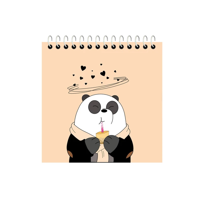 دفتر یادداشت 50 برگ آلبالو مدل پاندا فانتزی کد 4029