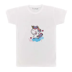 تی شرت بچگانه پرمانه طرح یونیکورن کد pmt.3365
