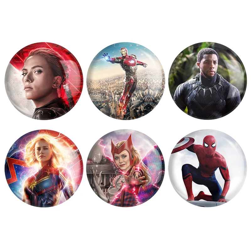 مگنت خندالو طرح مارول Marvel کد 1117B مجموعه 6 عددی