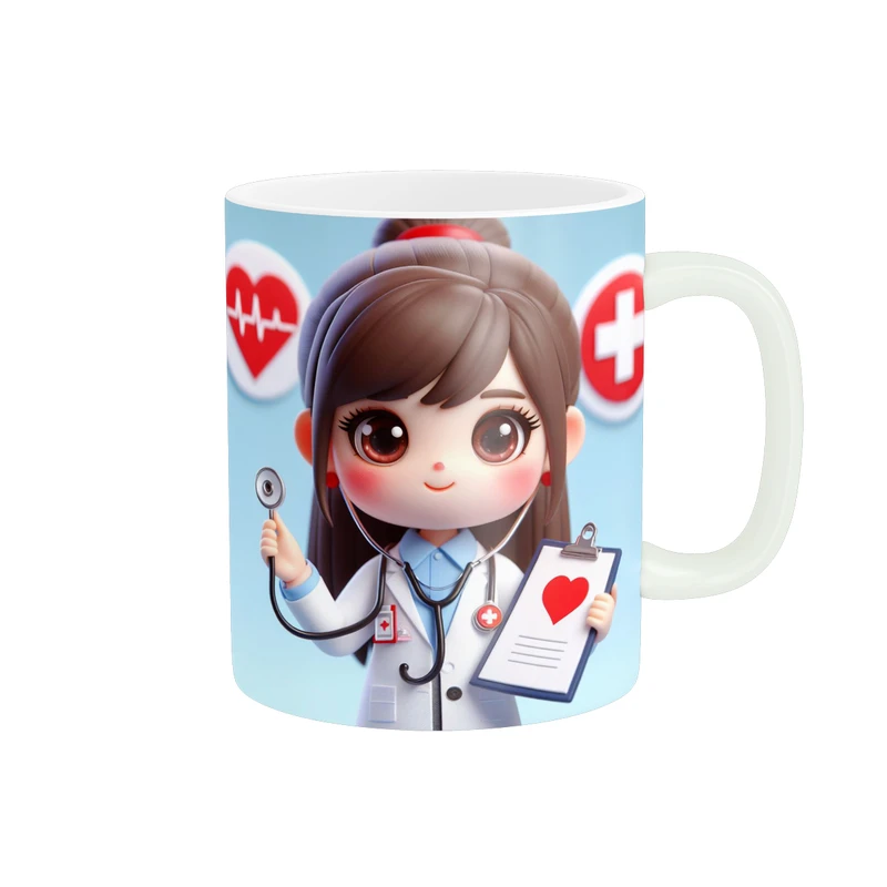 ماگ پاد آفرین طرح پرستار و پزشک مدل پزشکی کد 1770