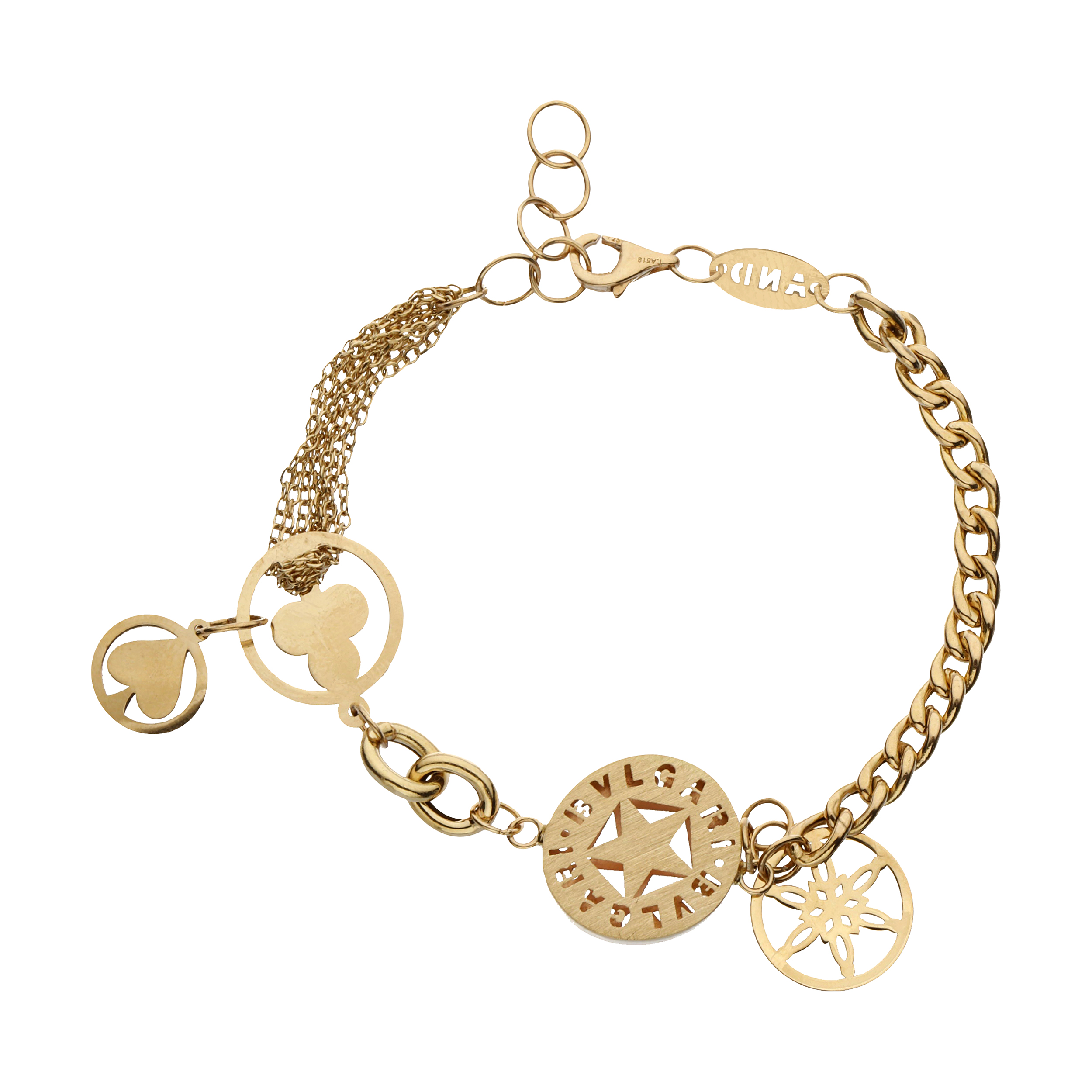 دستبند طلا 18 عیار زنانه مایا ماهک مدل MB1550