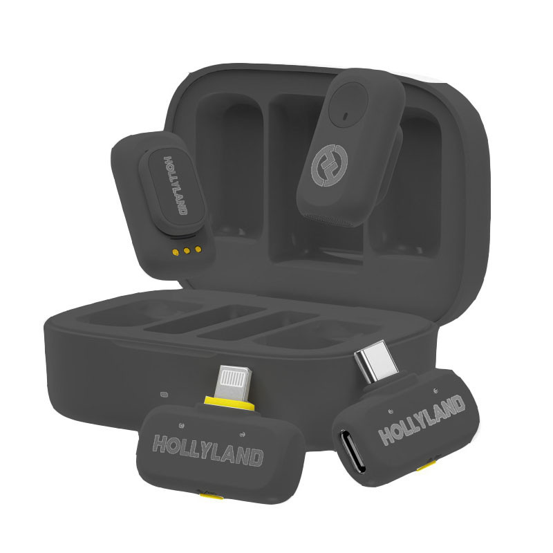 میکروفن بی سیم هالی لند مدل Lark A1 Combo با درگاه USB-C و Lightning