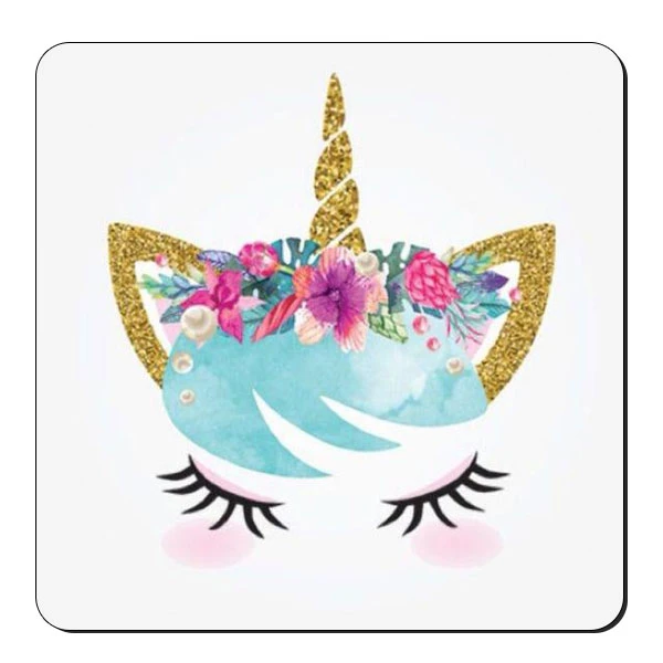  زیر لیوانی طرح تک شاخ فانتزی کد nzl124