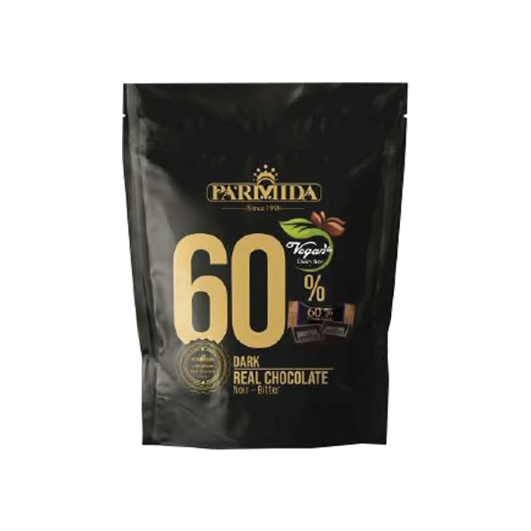 شکلات پاکتی 60 درصد تلخ پارمیدا - 70 گرم