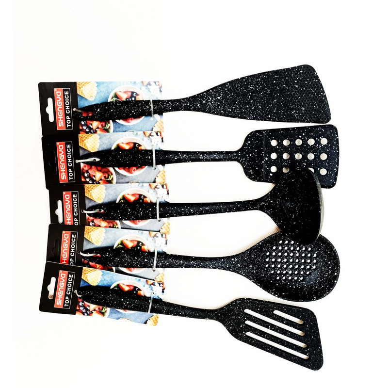 سرویس کفگیر و ملاقه 5 پارچه شنگیا مدل سیلیکونی کد 0005 سرویس کفگیر و ملاقه 5 پارچه شنگیا مدل سیلیکونی کد 0005