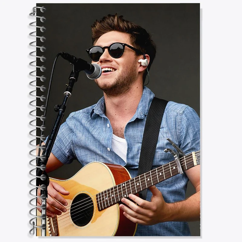 دفتر زبان 50 برگ خندالو مدل سه خط طرح نایل هوران گروه موسیقی وان دایرکشن One Direction کد 18958