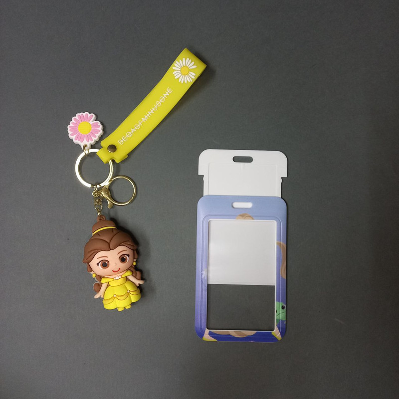 جاکلیدی دخترانه طرح دختر گیسو کمند به همراه جاکارتی