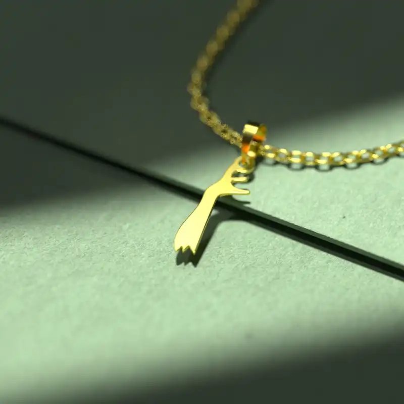 گردنبند طلا 18 عیار زنانه مدوپد مدل هالووین کد G2-1-1077