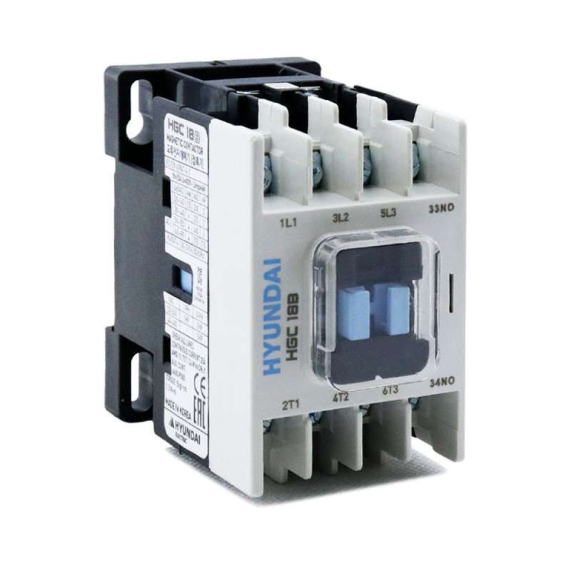 کنتاکتور 18 آمپر مخصوص تابلو فرمان آسانسور هیوندای مدل HGC - 18 کنتاکتور 18 آمپر مخصوص تابلو فرمان آسانسور هیوندای مدل HGC - 18
