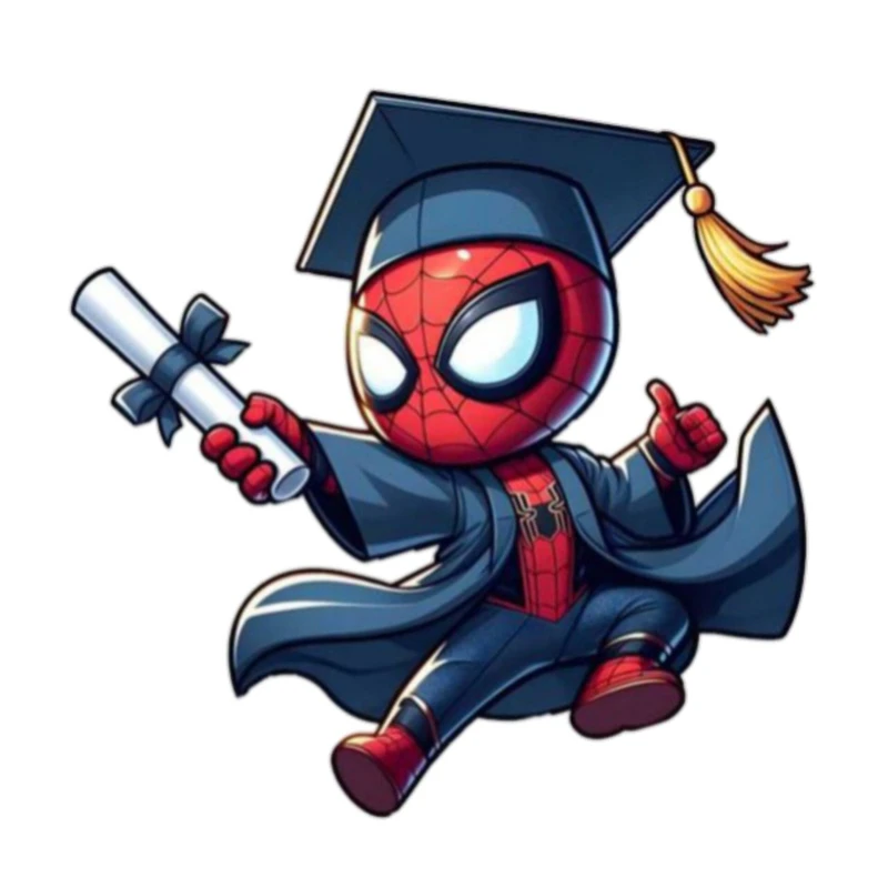 استیکر پارچه و لباس پاد آفرین مدل کارتونی مرد عنکبوتی کد 1328