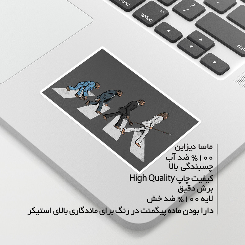 استیکر لپ تاپ ماسا دیزاین طرح Evolution مدل STKA00452