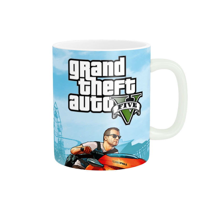 ماگ طرح بازی جی تی ای GTA V کد gtav-27 ماگ طرح بازی جی تی ای GTA V کد gtav-27