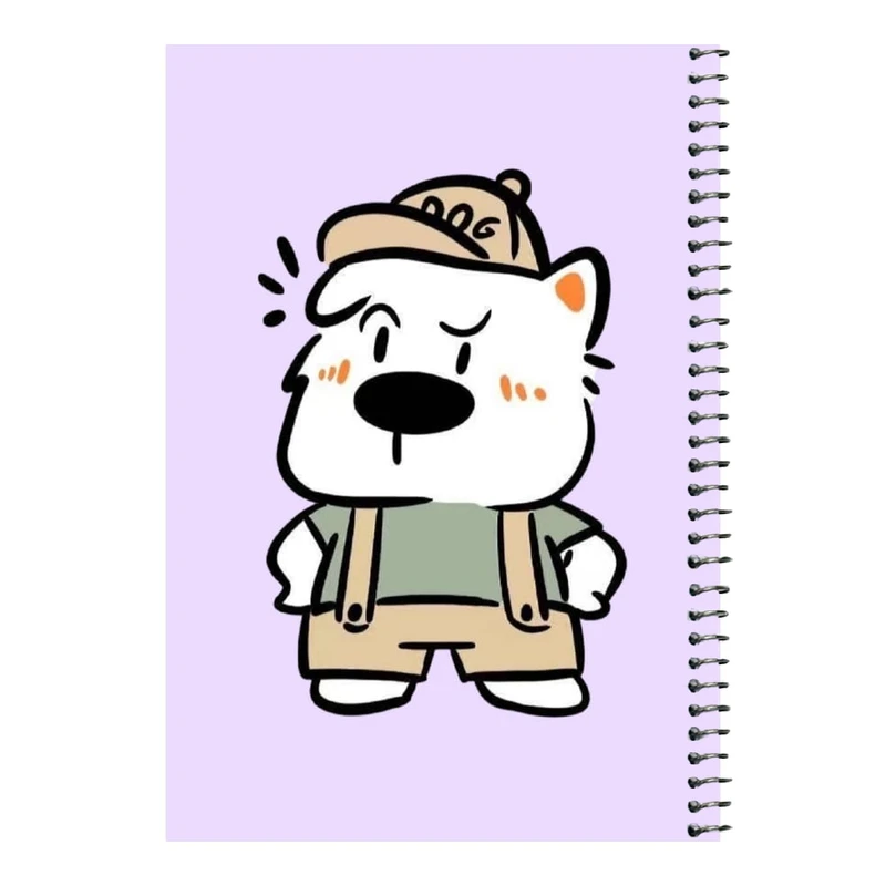 دفتر مشق 80 برگ اس جی مدل خرس بامزه    