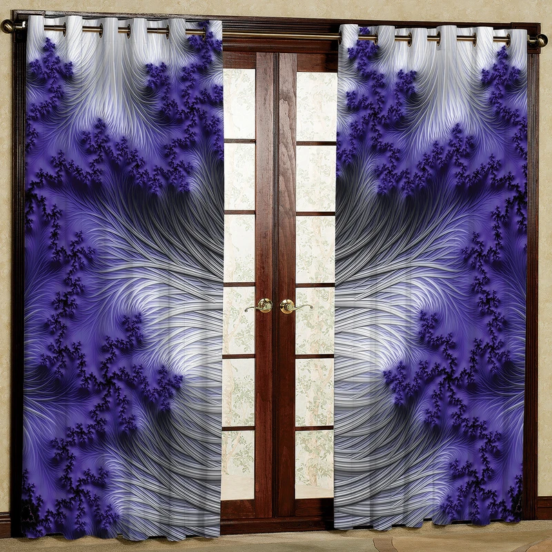 پرده مدل مخمل پانچی کد 2634T2 سایز 200x140 سانتی متر