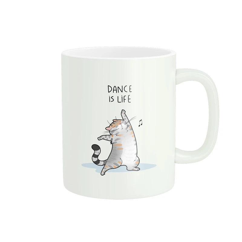 ماگ پاد آفرین مدل گربه رقصنده کد 1622